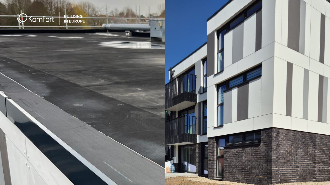 Flat Roof and Façade Renovation by KomFort subcontractor