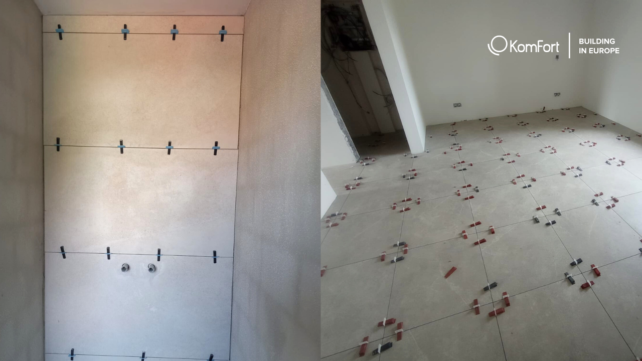 Finishing works by a partner construction company
