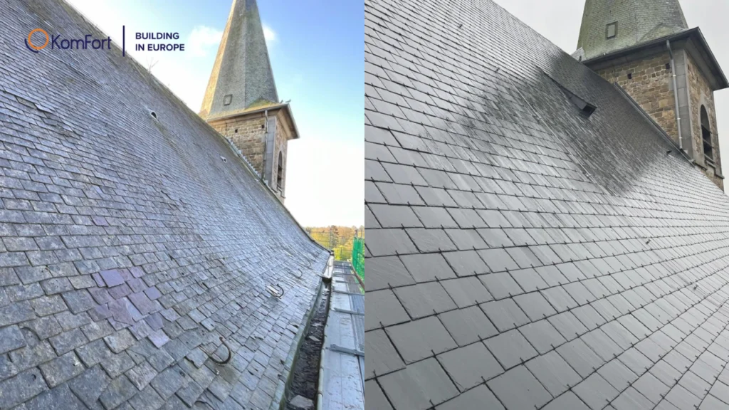 Rénovation du toit de l'église