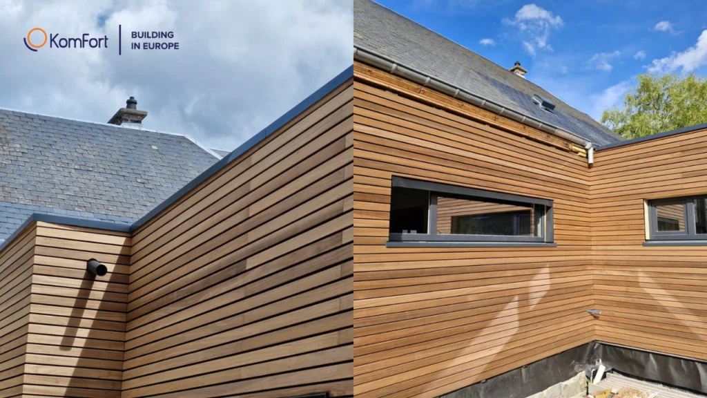 Travaux de façade en bois